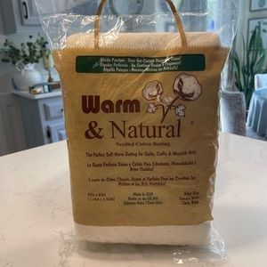 Warm & Natural Batting Warm Company Batting package #2322 45in X 60in.